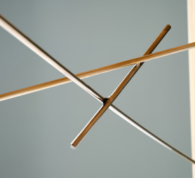 Meadow table brass rod detail